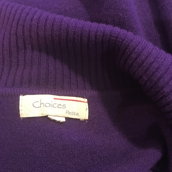 Choices Purple Fringe Cardigan MP FREE SHIP - Picture 3 of 6